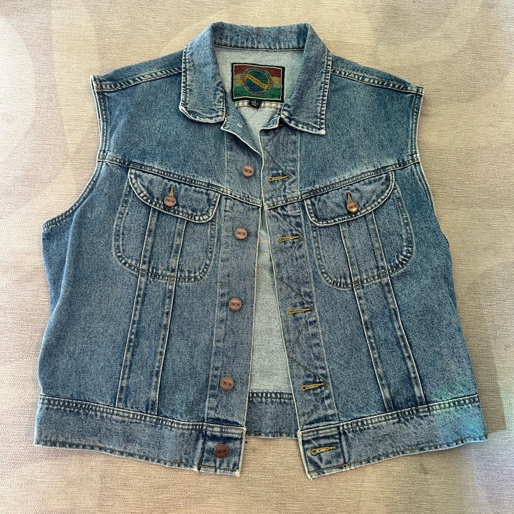 Vintage Structure Denim Vest